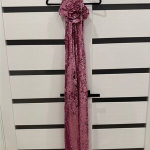 Lovers + Friends Pink Sequin Dress